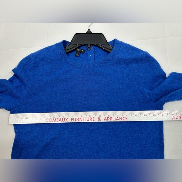 Talbots Sweater Women's Petite Back Button Lambswool Blend Bell Cuffs Sleeve SP - Picture 7 of 9